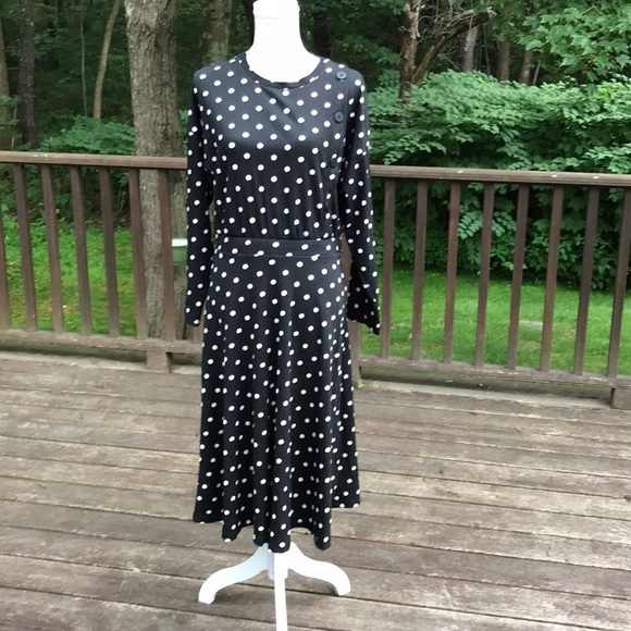 Zara Dresses & Skirts - NWT! ZARA black Long Sleeve Polka dot dress